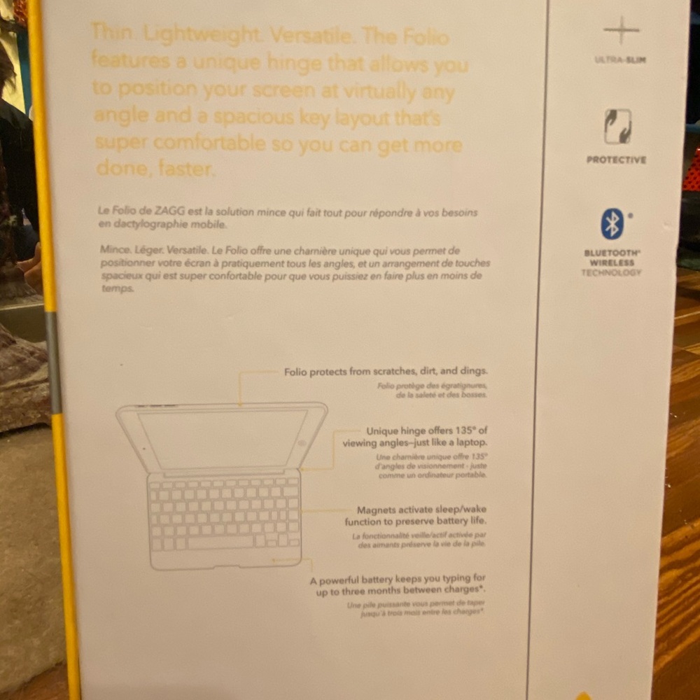 Zag Folio keyboard for an iPad mini. - Picture 3 of 6